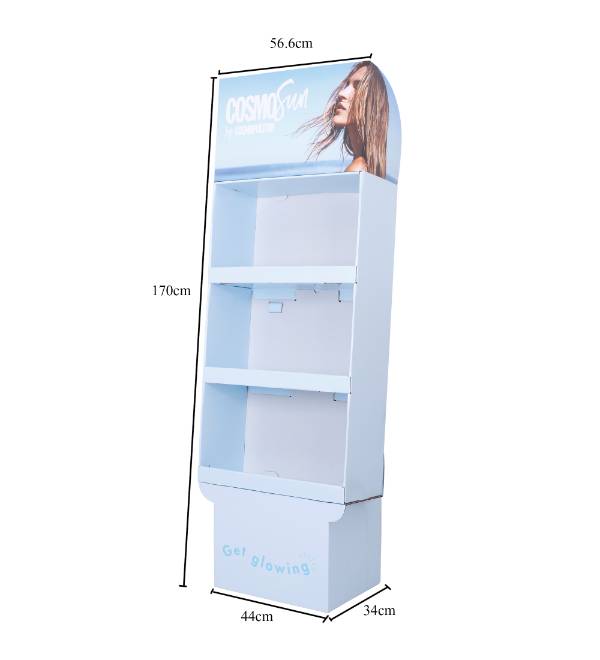 custom cardboard display skincare fsdu