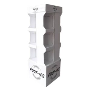 custom cardboard display socks floor stand