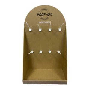 custom cardboard display stand for socks