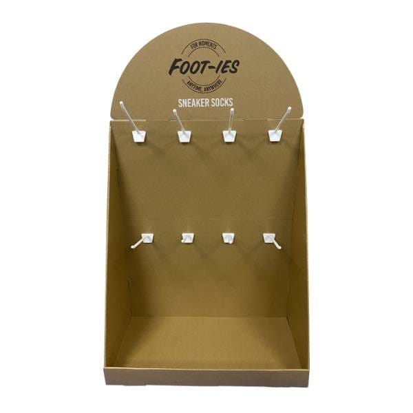 custom cardboard display stand for socks