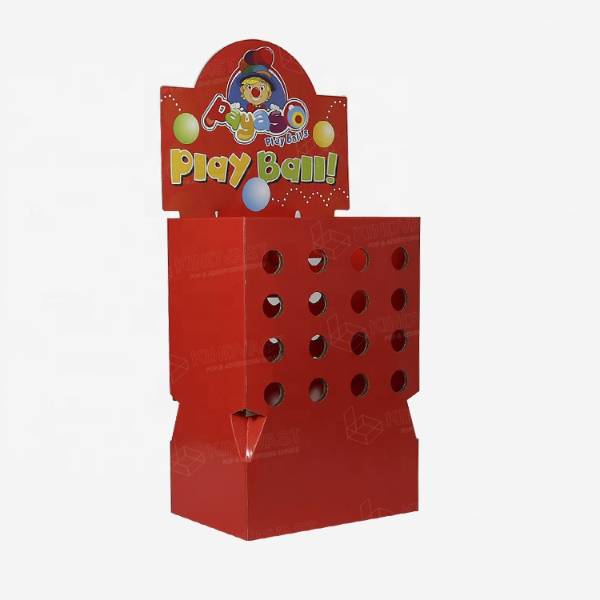 custom cardboard display toy balls