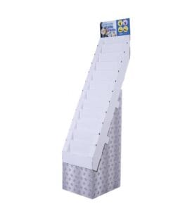 custom cardboard floor display greeting cards