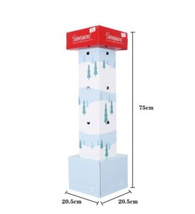 custom christmas ornament cardboard display