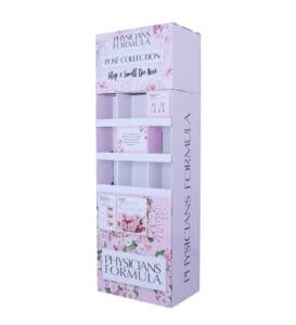 custom floral cardboard display stand
