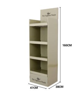 custom fragrance cardboard display stand