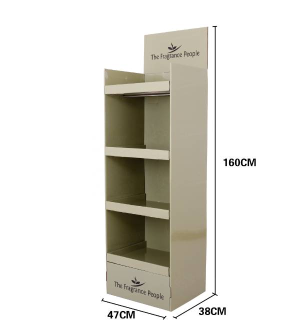 custom fragrance cardboard display stand