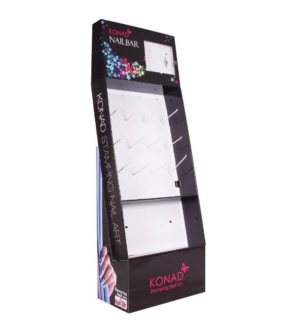 custom konad nail art cardboard display