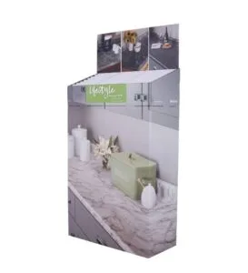 custom lifestyle cardboard dump bin