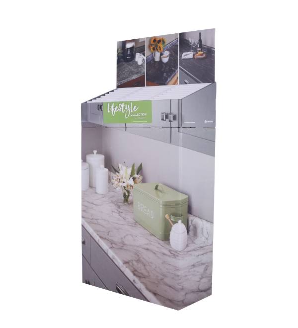 custom lifestyle cardboard dump bin