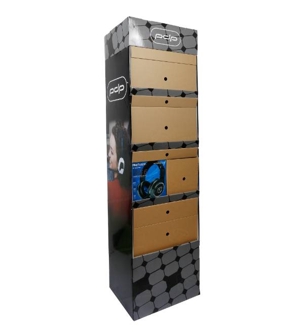 custom pdp gaming headset cardboard display