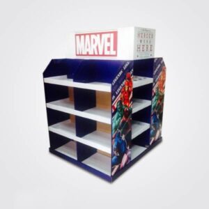 présentoir en carton Marvel imprimé sur mesure