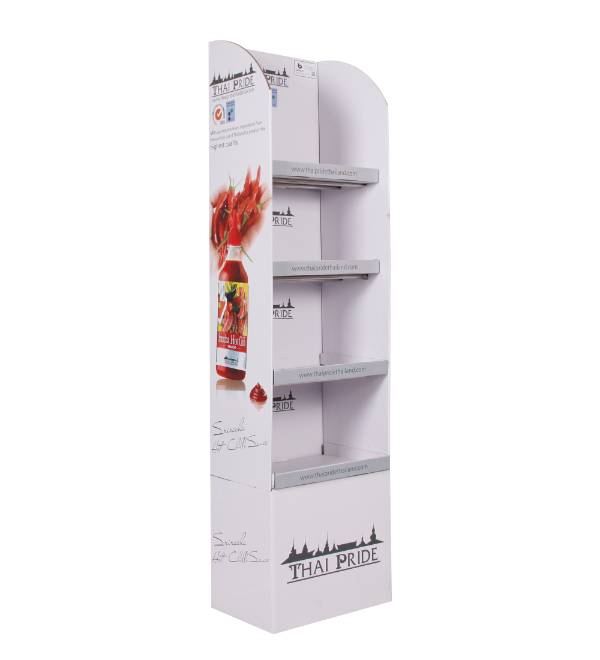 custom sriracha sauce cardboard display