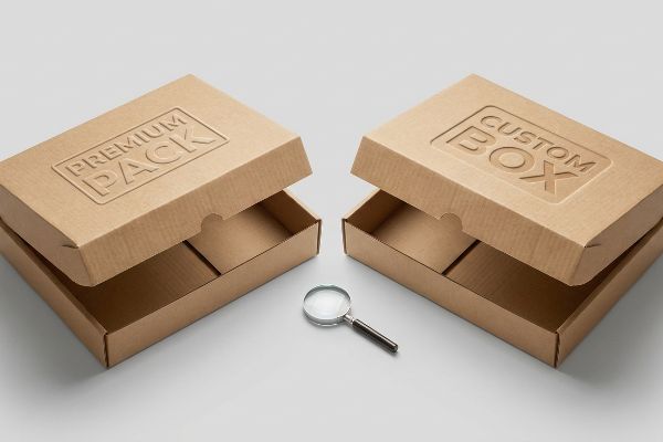 Embossed vs Debossed Logos Example