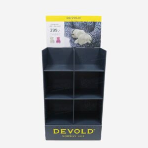 devold winter apparel cardboard display