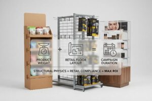 ¿Cómo puedo determinar el tipo de expositor adecuado para mis productos?
