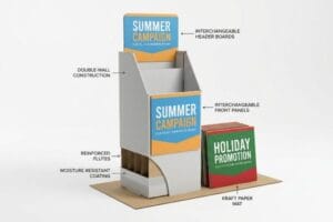 Can the Floor Stand Displays Be Reused for Multiple Promotions?