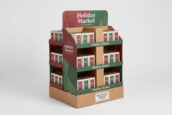 A corrugated retail display for