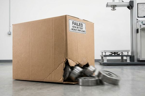 Brown cardboard box, labeled