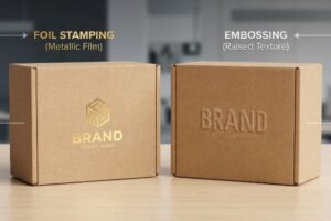 What’s the difference in foil stamping vs embossing?