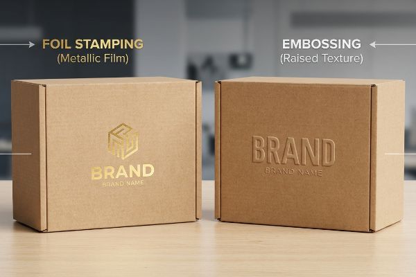 What’s the difference in foil stamping vs embossing?