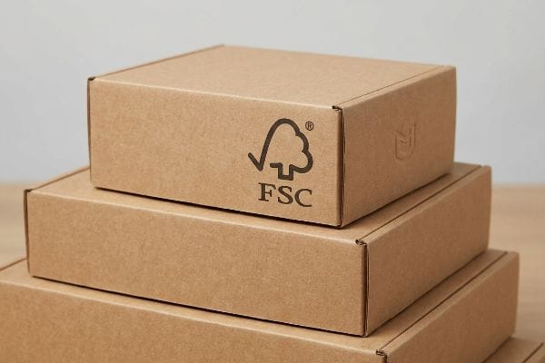 FSC认证的箱子堆叠