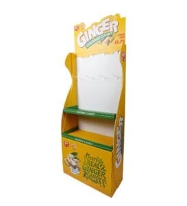 ginger candy cardboard display