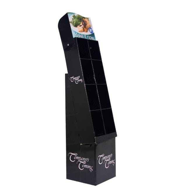 gourmet food cardboard display stand