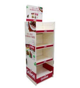 gravox gravy custom cardboard display