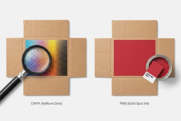 halftone dots pantone 186c