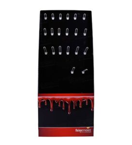 halloween party peg hook cardboard display