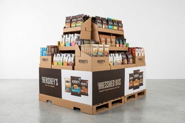 hersheys corrugated pallet display