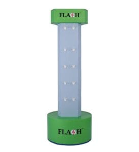hexagonal peg hook cardboard display stand.webp