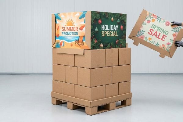 interchangeable seasonal display headers