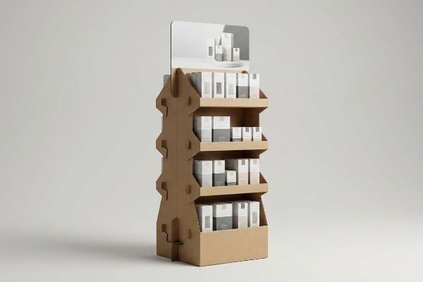 interlocking cardboard pop display