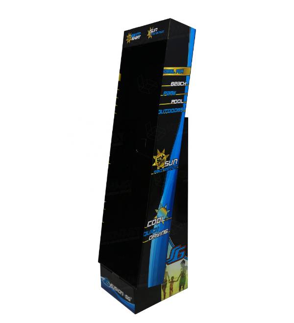 jg fusion custom cardboard display