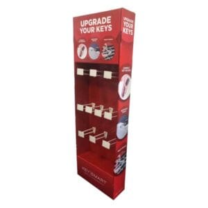 keysmart cardboard display peg hook fsdu