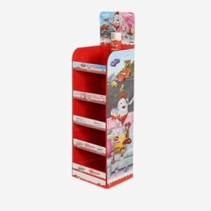 kinder confectionery cardboard display stand