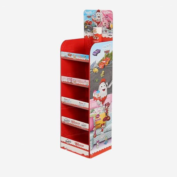 kinder confectionery cardboard display stand