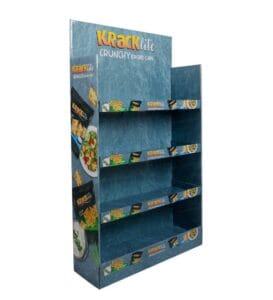 kracklite 4 tier cardboard display
