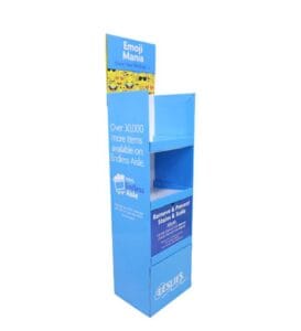 leslies cleaning supplies cardboard display fsdu
