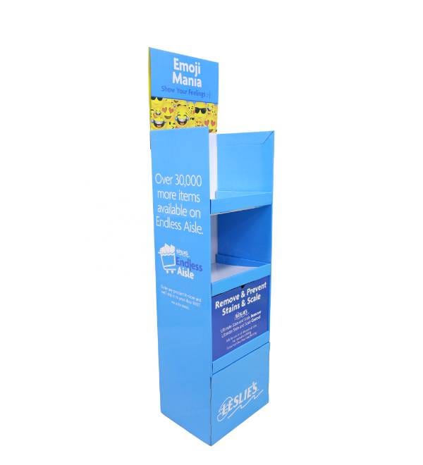 leslies cleaning supplies cardboard display fsdu