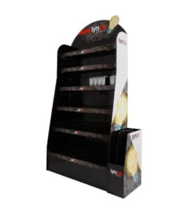 Suporte de papelão para lâmpada Lynco