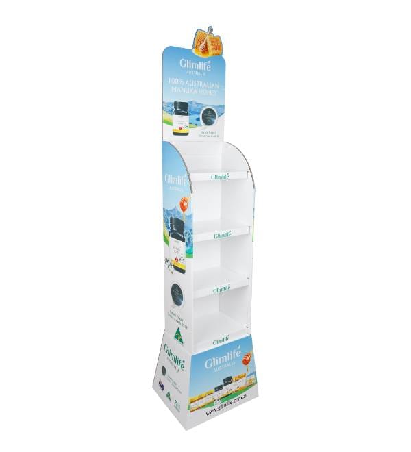 manuka honey cardboard display