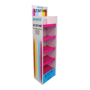 monaco spray paint cardboard display