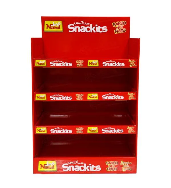 Expositor de cartón Nabil Snackits principal