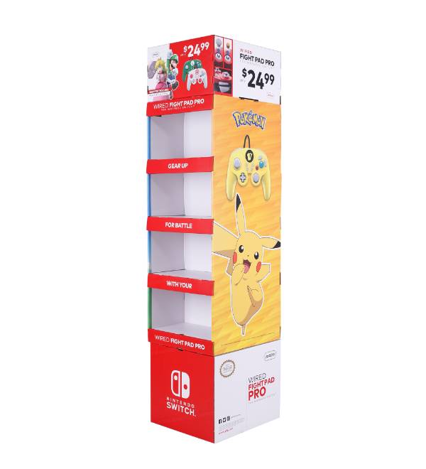 nintendo gaming cardboard display