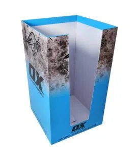 ox tools hardware cardboard display