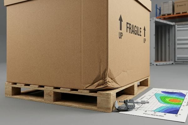 Brown corrugated box, 