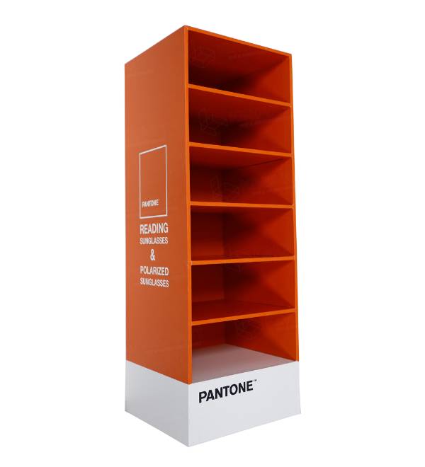 pantone eyewear cardboard display stand
