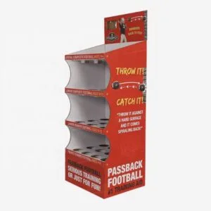 passback football cardboard display